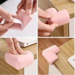 Set of 4 pieces corners protection, tables, L form, baby's room, pink color